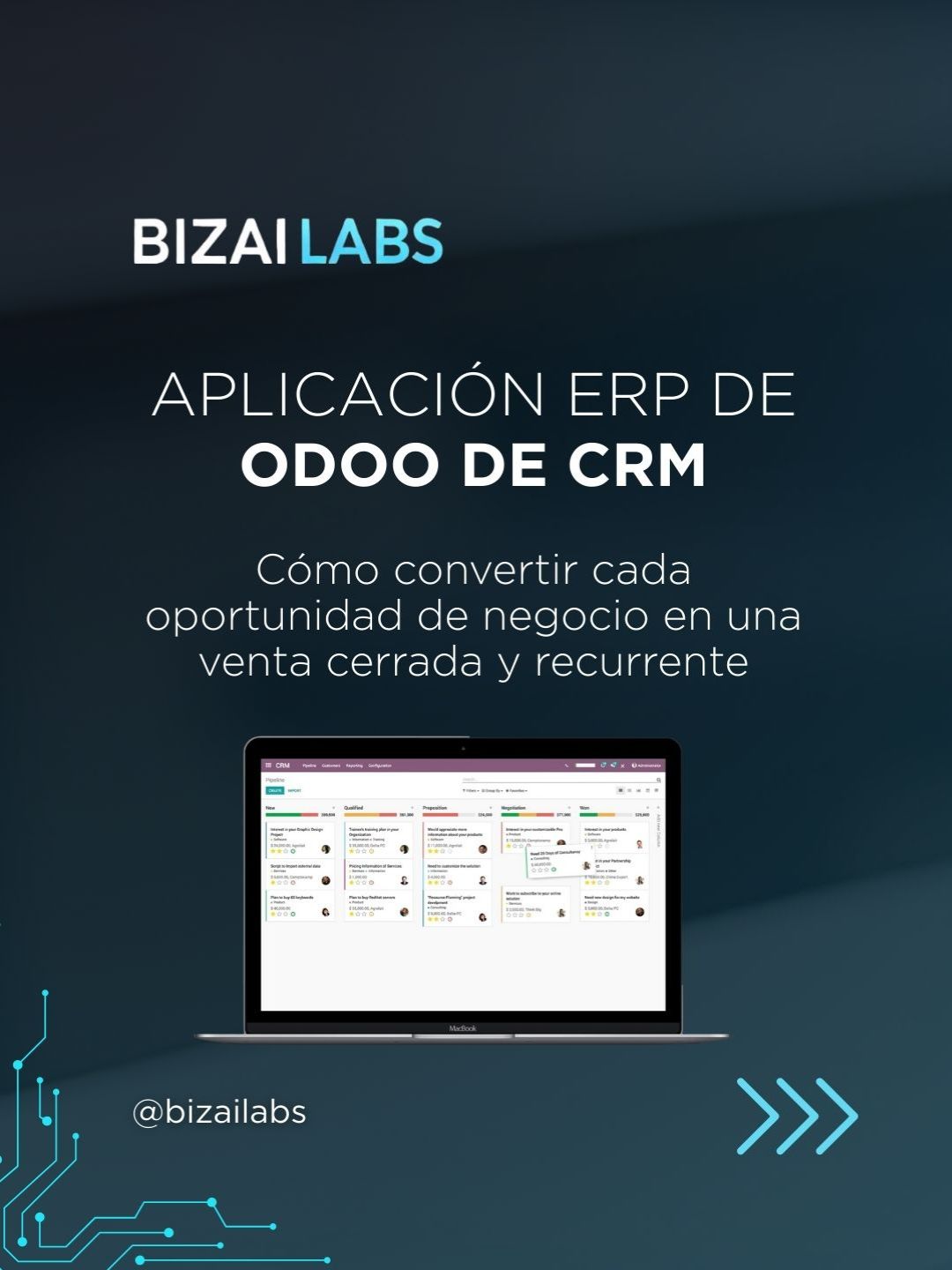 Aplicación ERP de Odoo de CRM