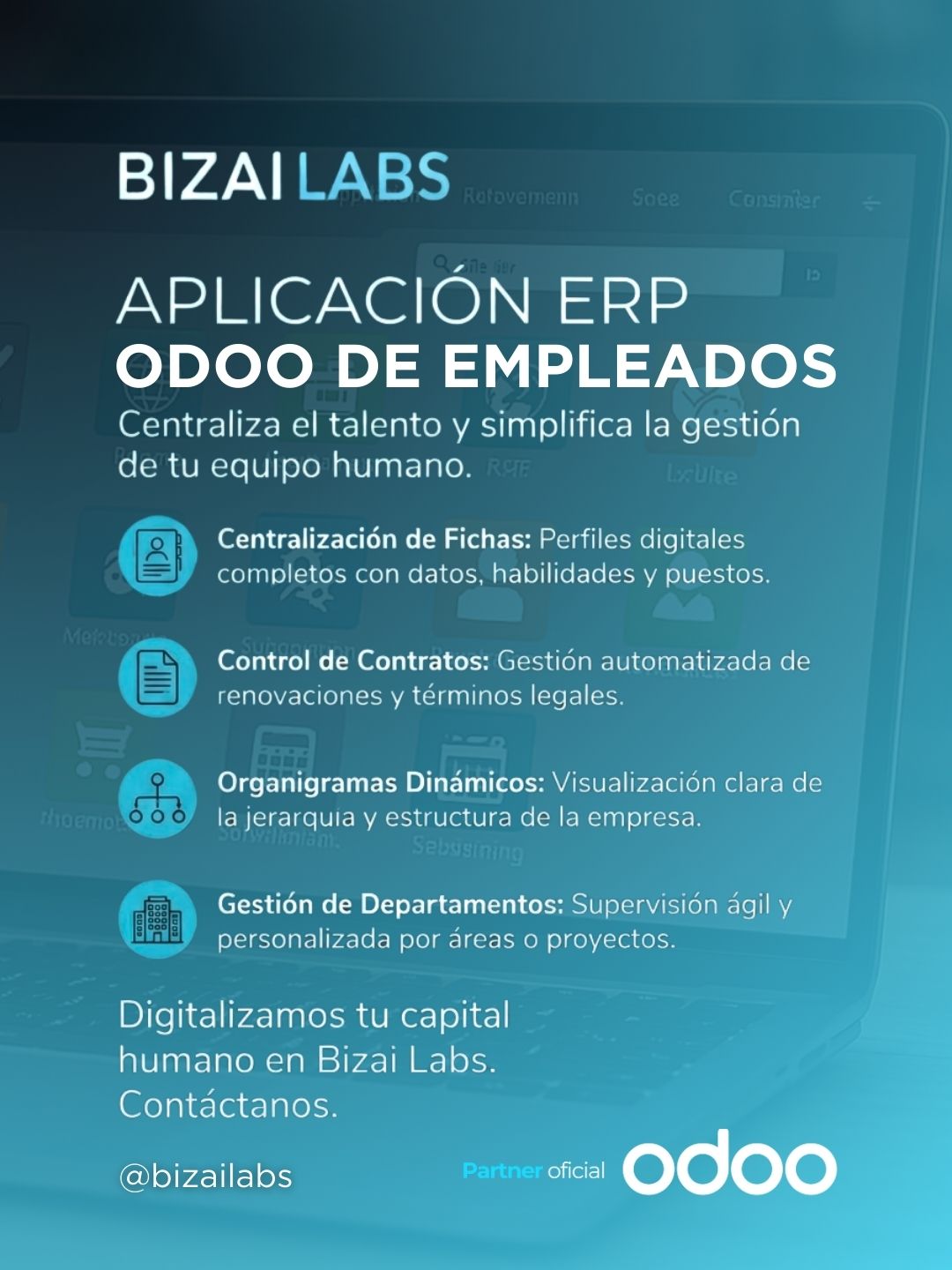 Aplicación ERP de Odoo de Empleados