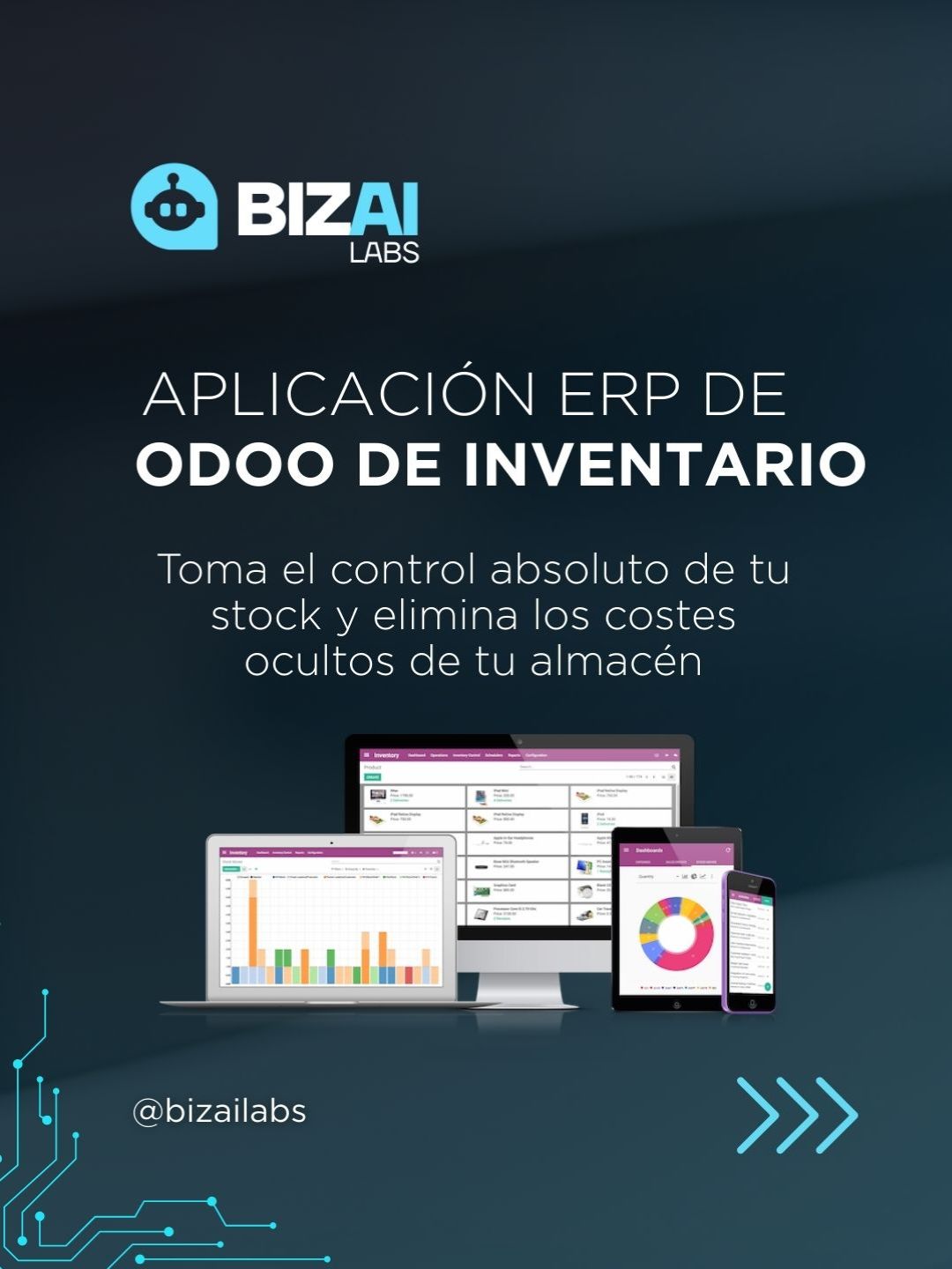 Aplicación ERP de Odoo de Inventario