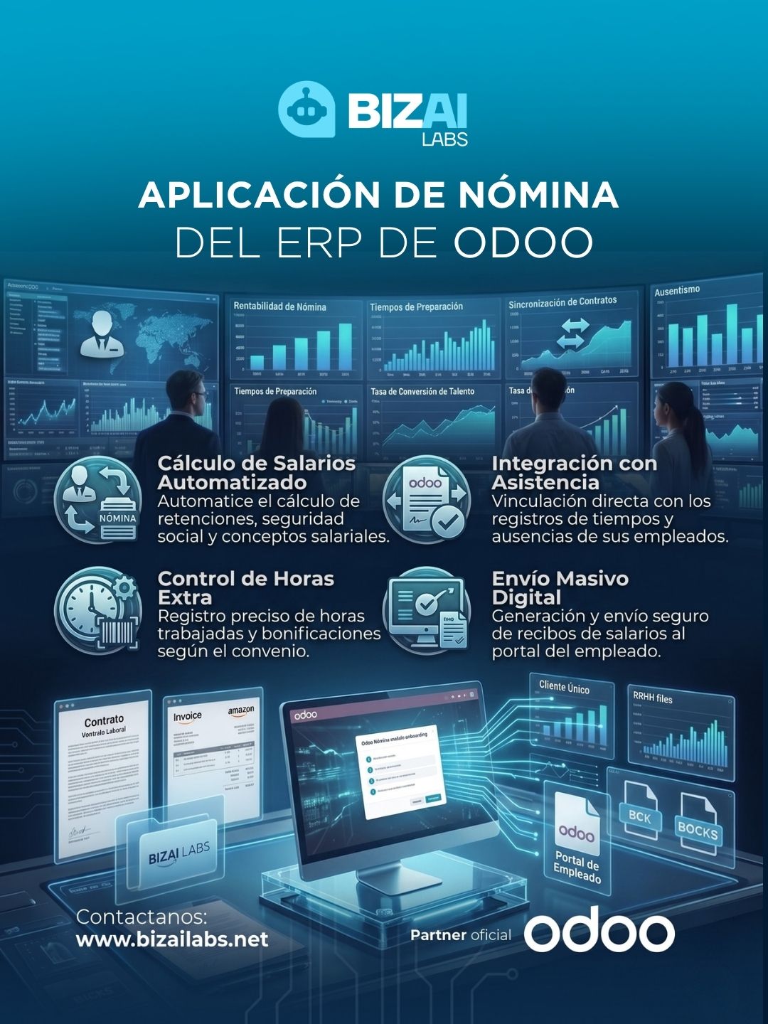 Aplicación de Nómina del ERP de Odoo