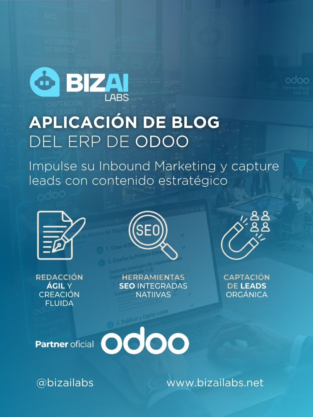 Aplicación de Blog del ERP de Odoo