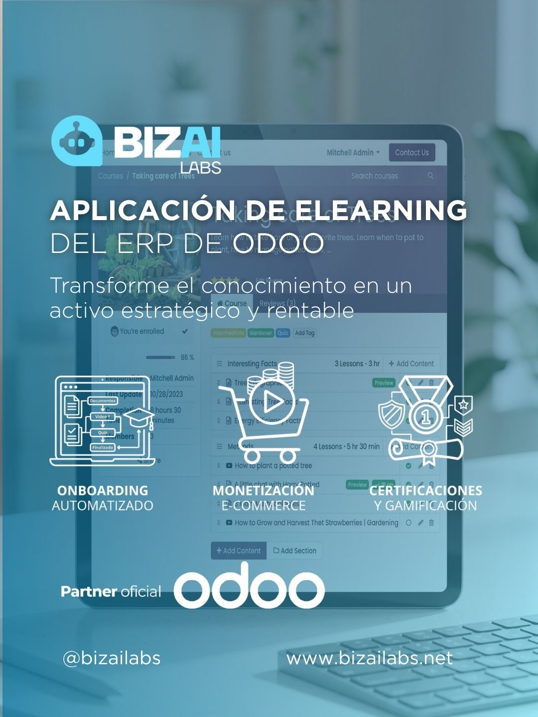 Aplicación de eLearning del ERP de Odoo Aplicación de eLearning del ERP de Odoo